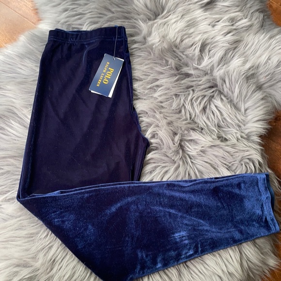 Polo Ralph Lauren Other - Polo Ralph Lauren Big Kids Velvet Leggings Holiday